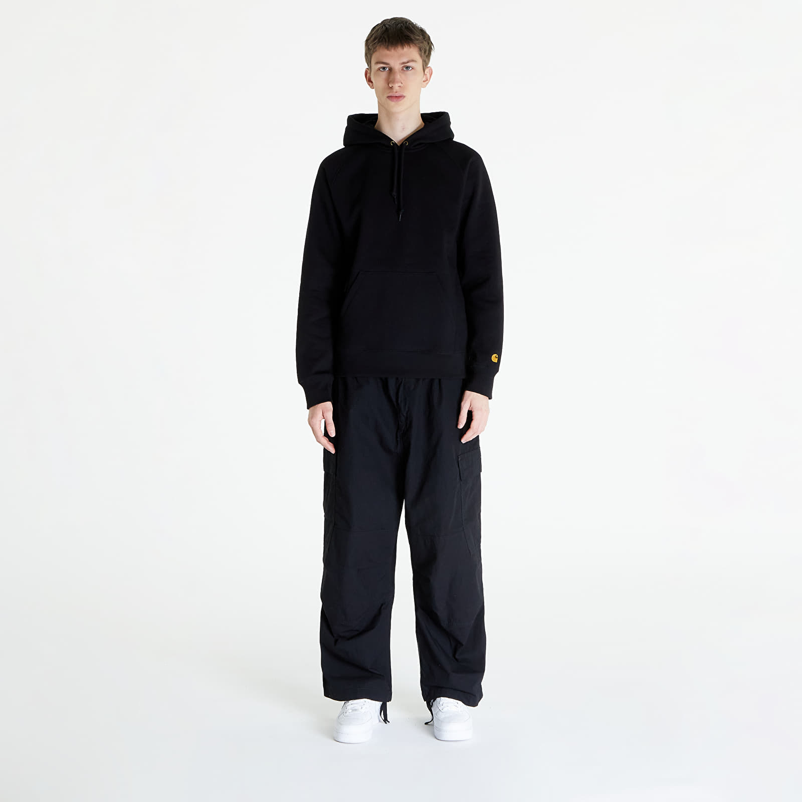 Sweatshirts Carhartt WIP Hooded Chase Sweat UNISEX Black/ Gold