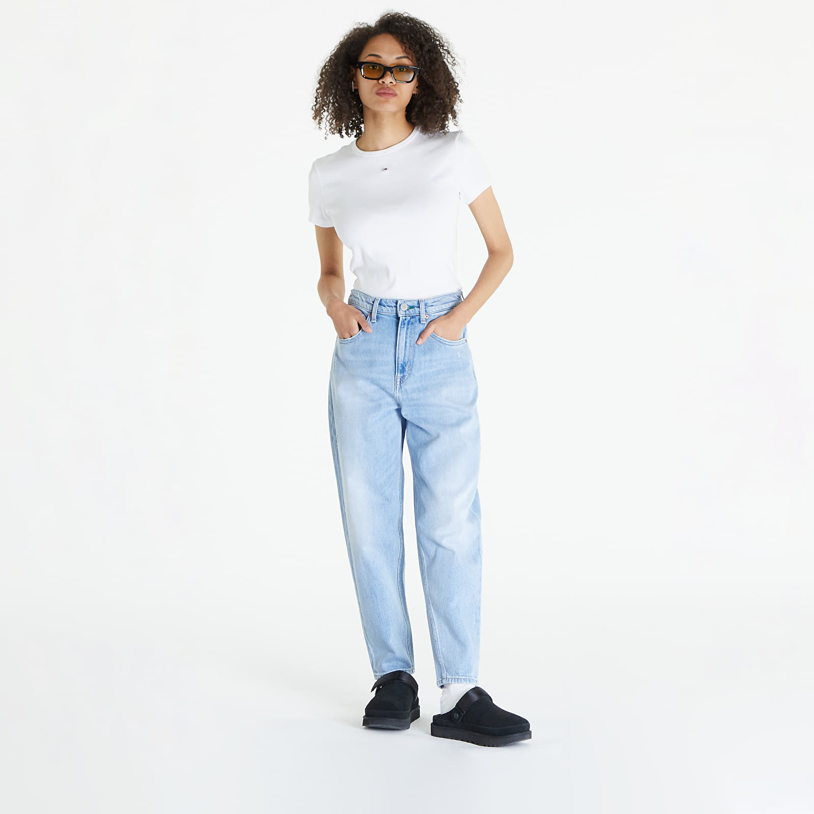 Jeans Tommy Jeans Mom Jean Uh Tapered Jeans Denim Light
