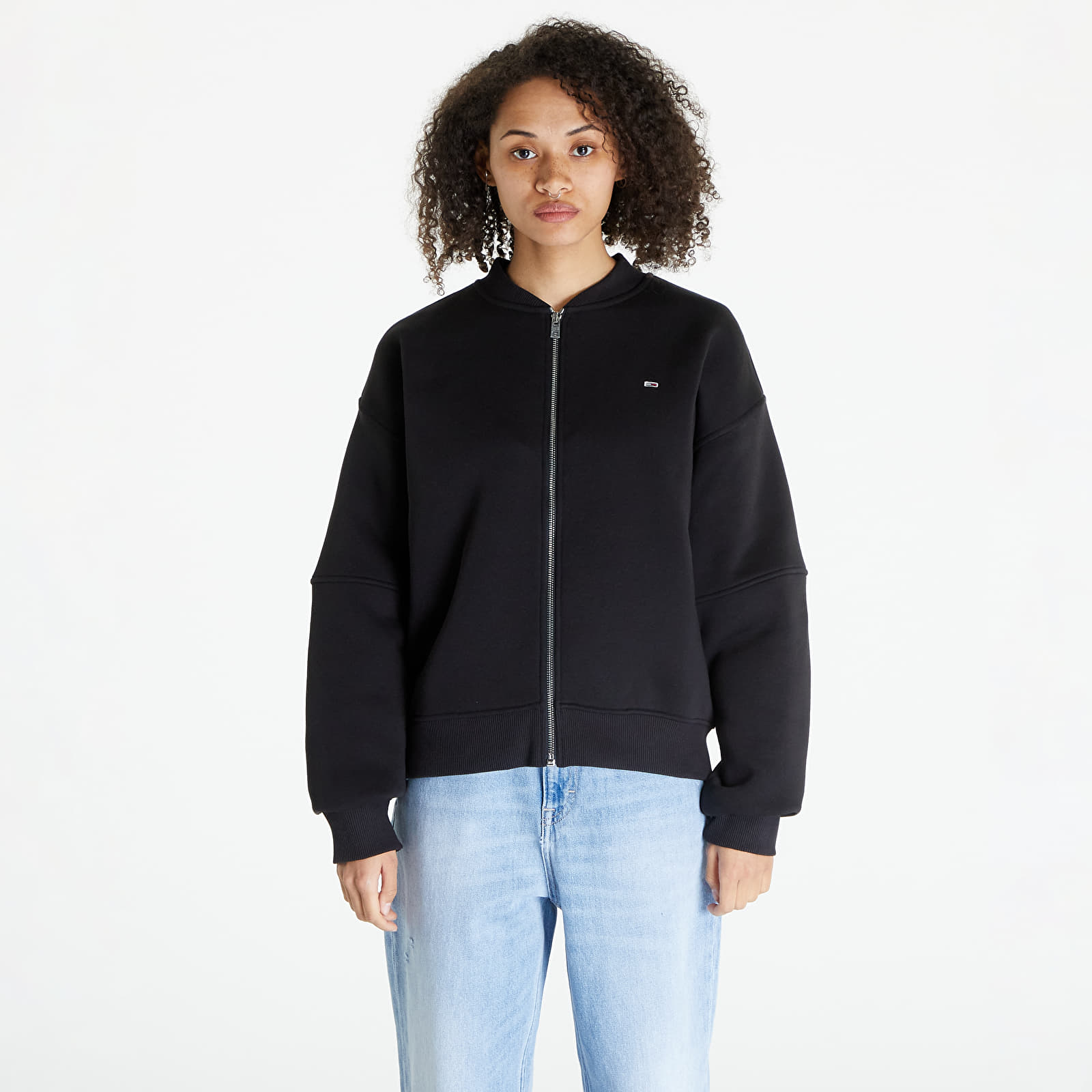 Geci bomber Tommy Jeans Zip Thru Bomber Black