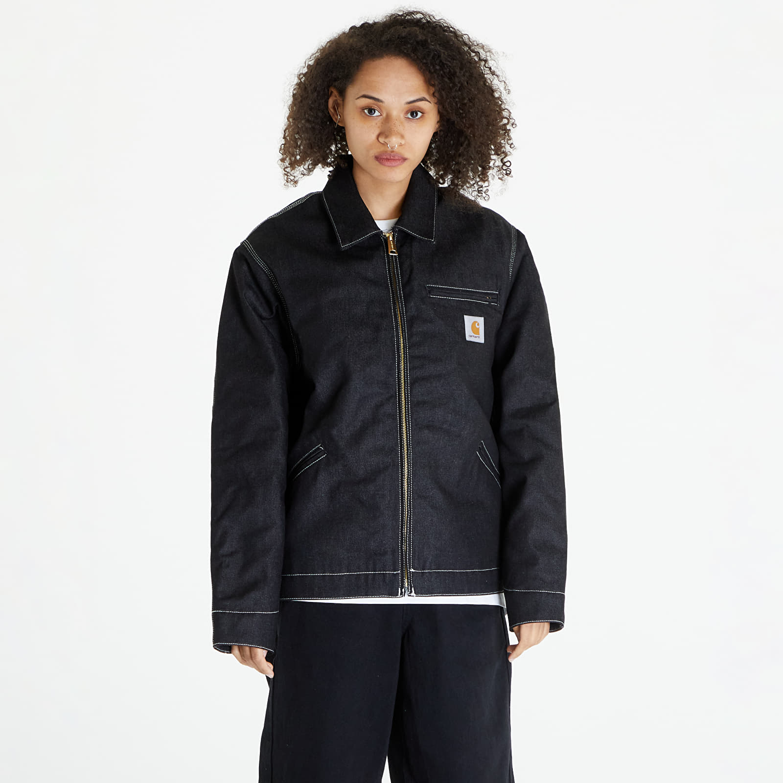 Geci Carhartt WIP OG Detroit Jacket UNISEX Black Rigid