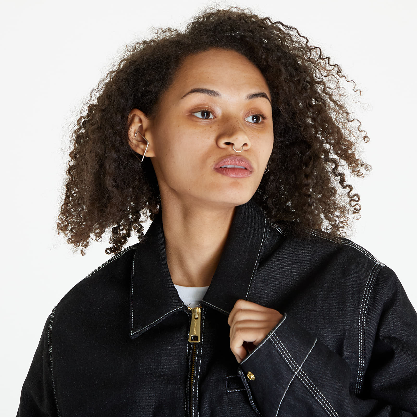 Geci Carhartt WIP OG Detroit Jacket UNISEX Black Rigid