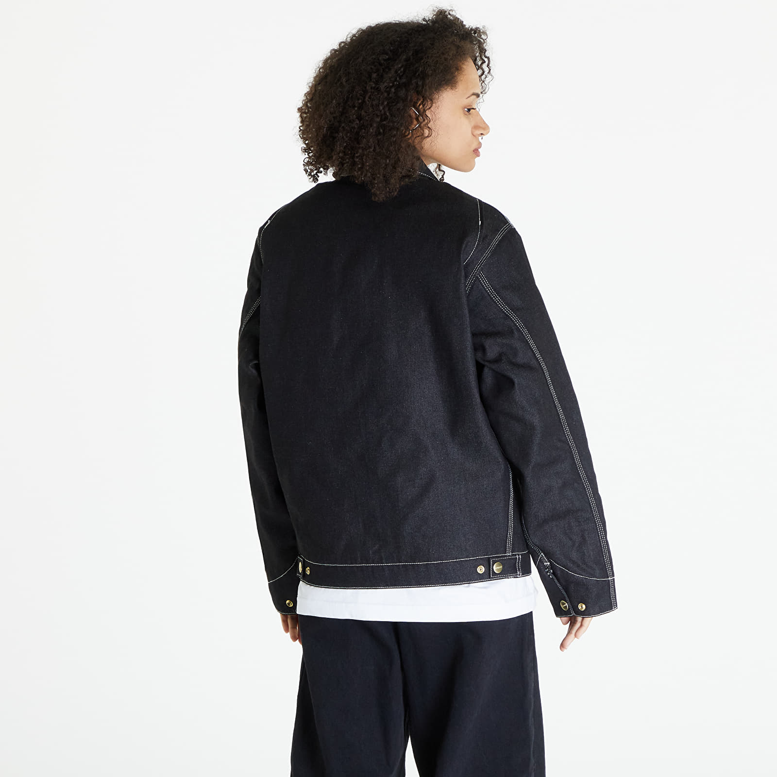 Geci Carhartt WIP OG Detroit Jacket UNISEX Black Rigid