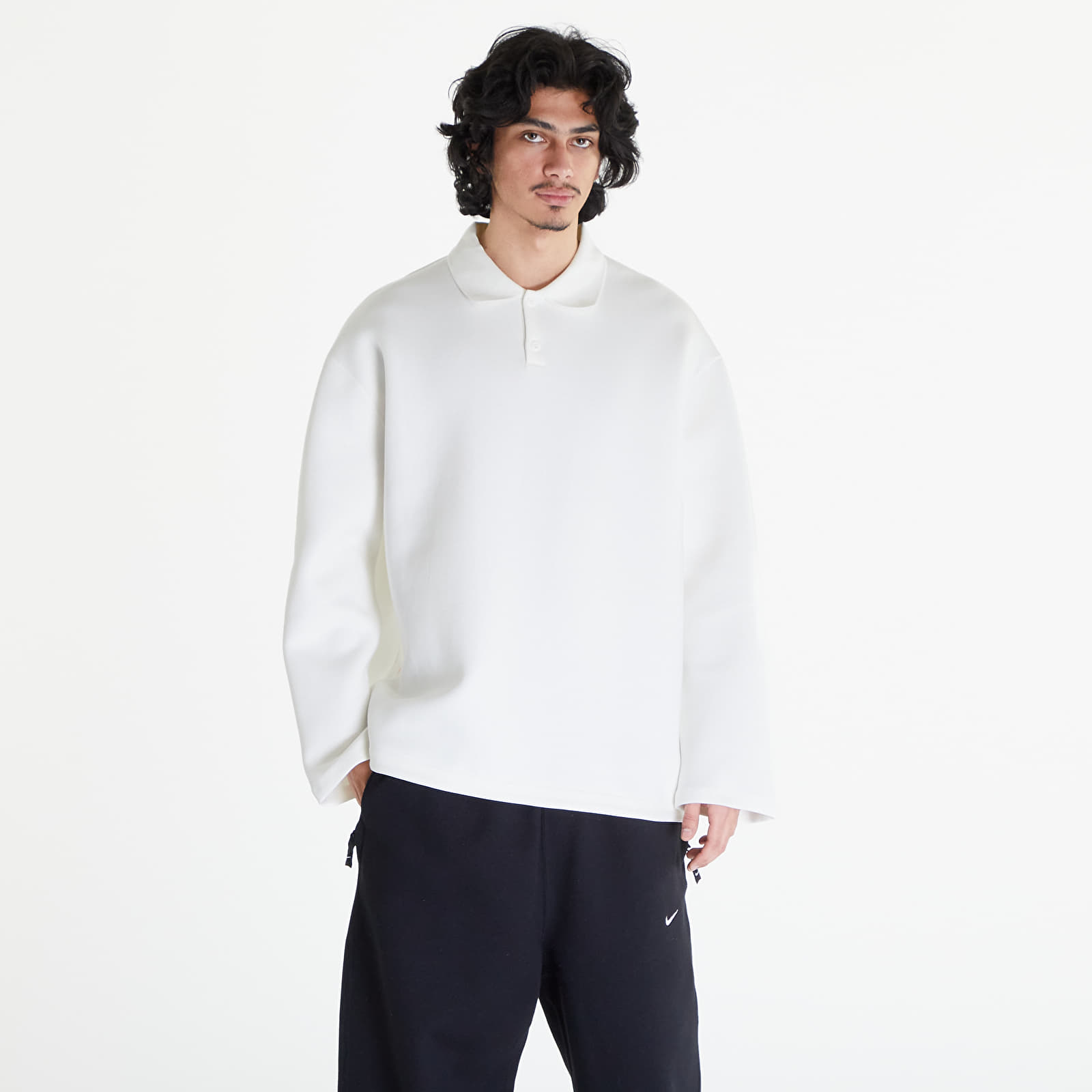 Bluzy Nike Tech Fleece Reimagined Polo Sweatshirt Sail
