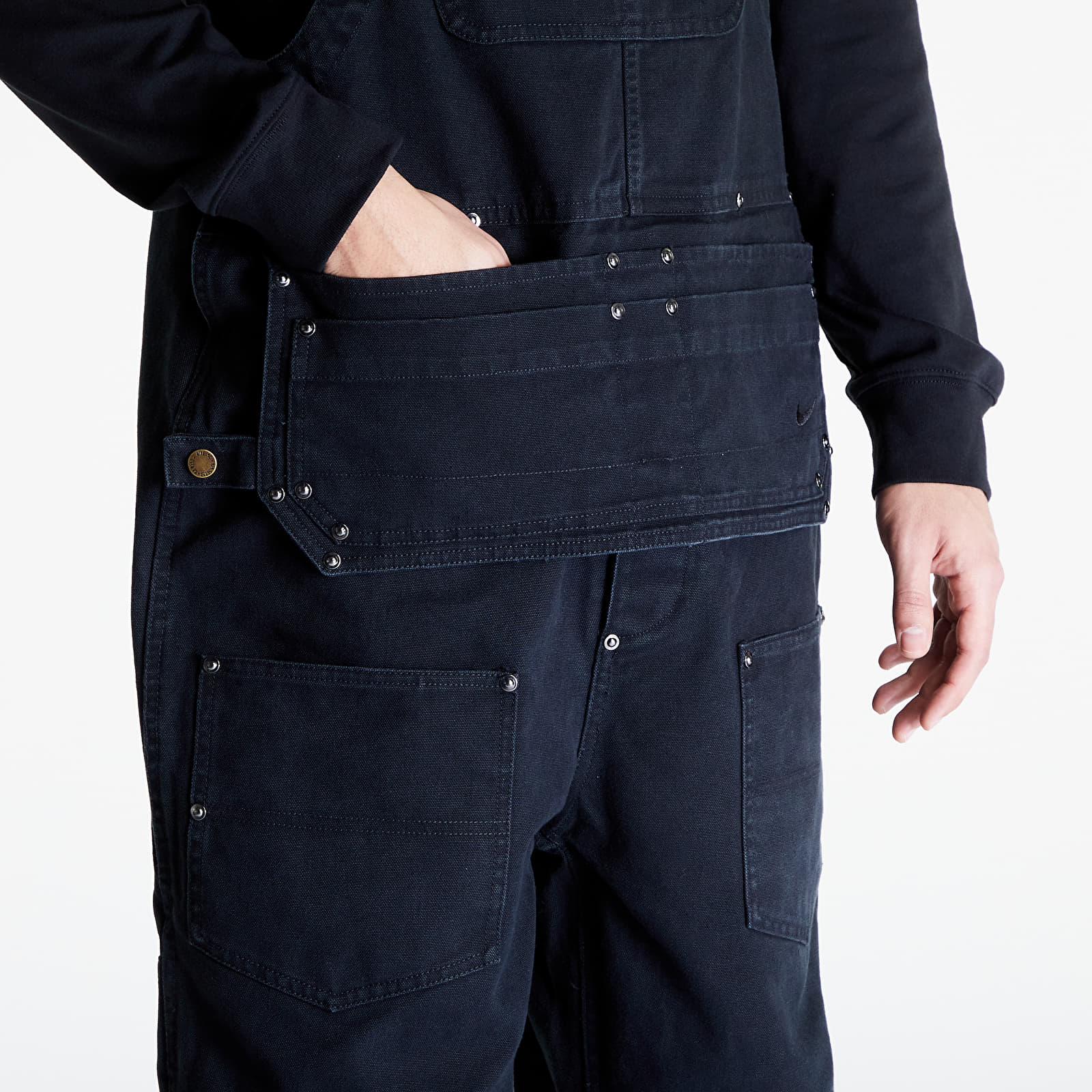 Housut Nike Life M Nl Carpenter Overall Black/ Black