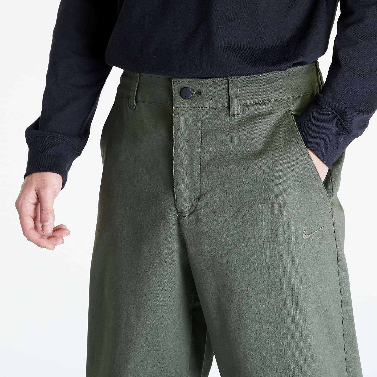 Dżinsy i spodnie Nike Life Men's El Chino Pants Cargo Khaki/ Cargo Khaki