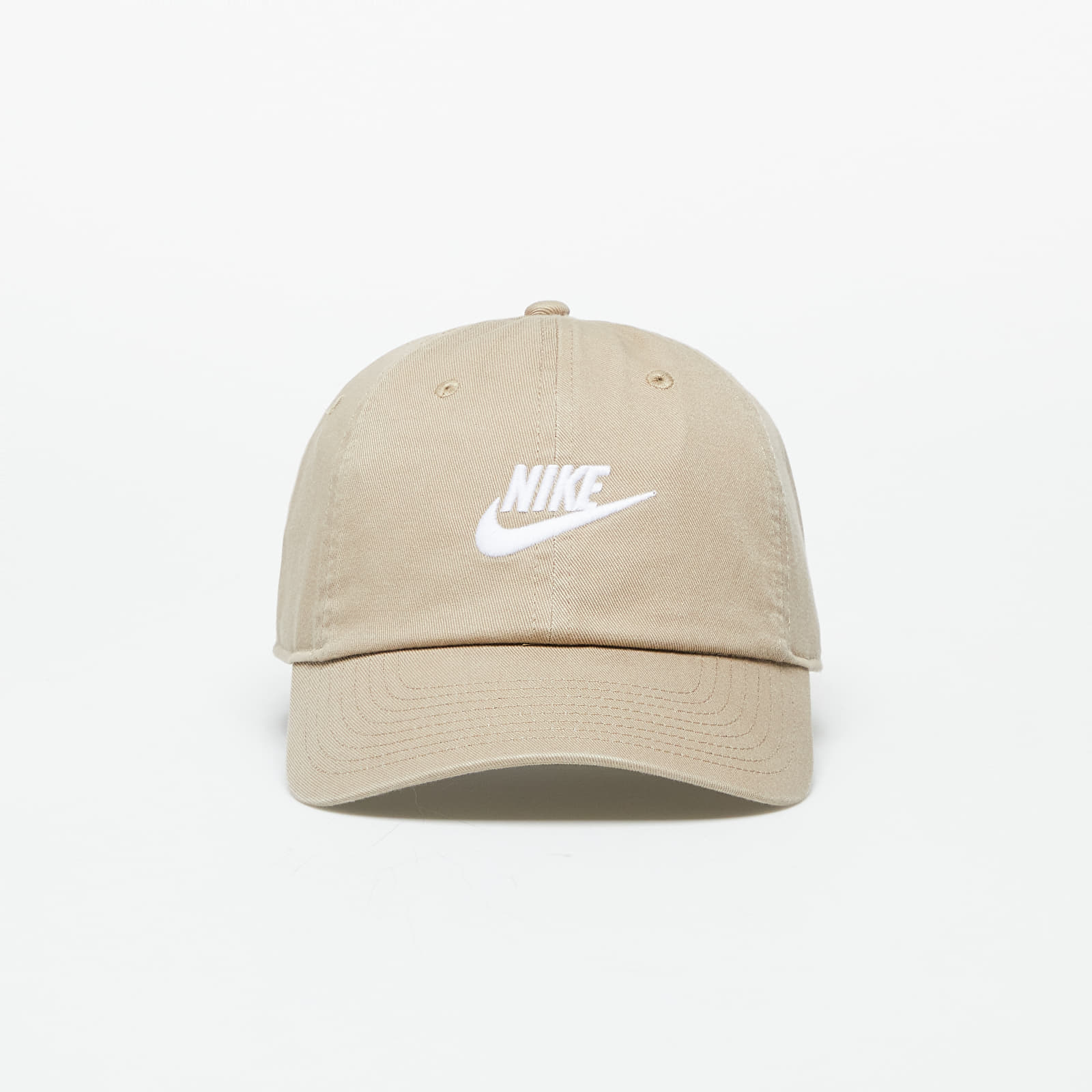 Mutzen Nike Club Unstructured Futura Wash Cap Khaki White Queens