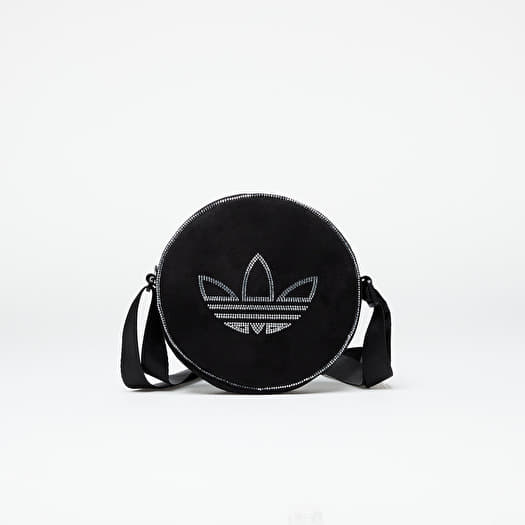 Shoulder bags adidas Rhinestones Fake Suede Round Bag Black Queens
