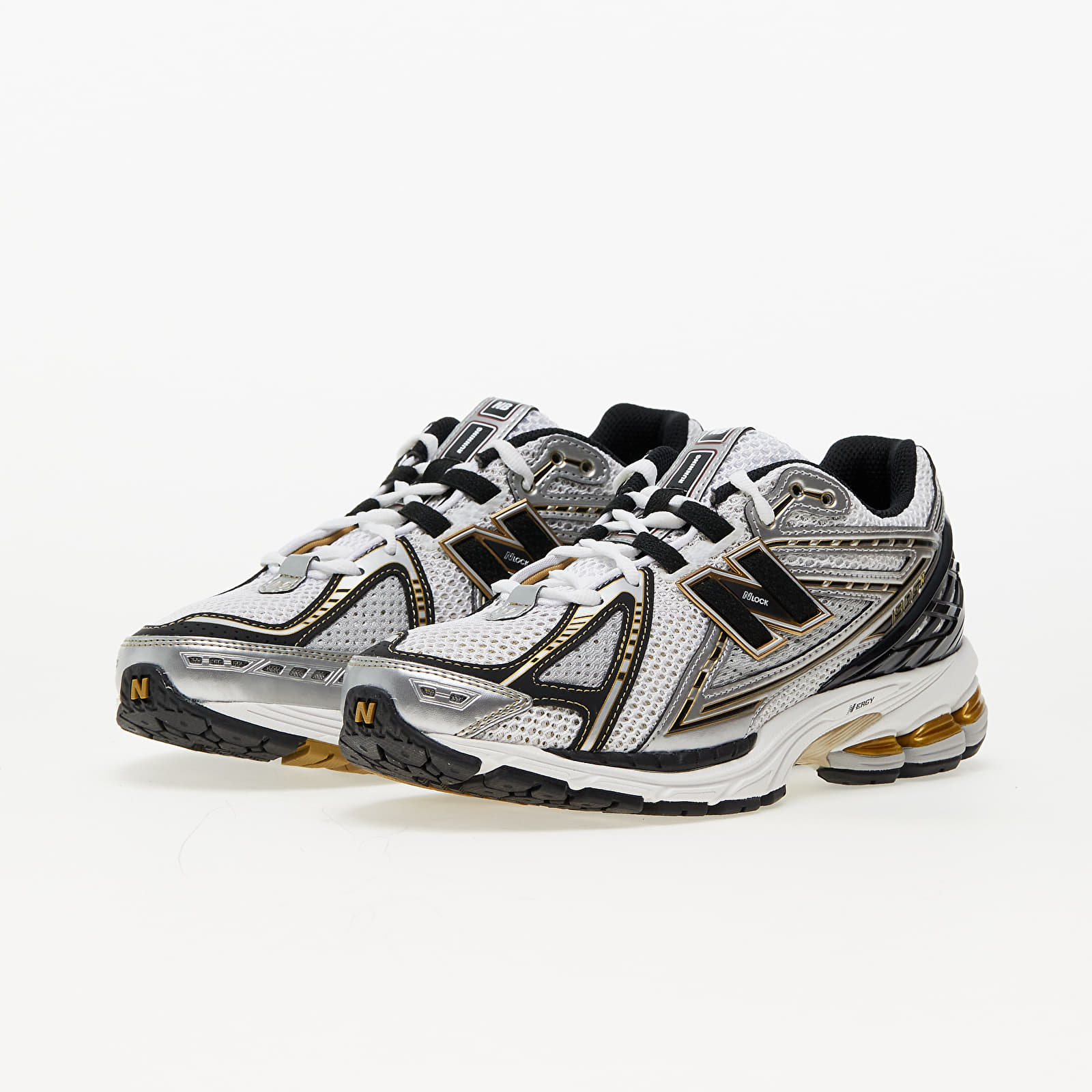 Scarpe e scarpe da ginnastica da uomo New Balance 1906 White/ Metallic Silver/ Metallic Gold