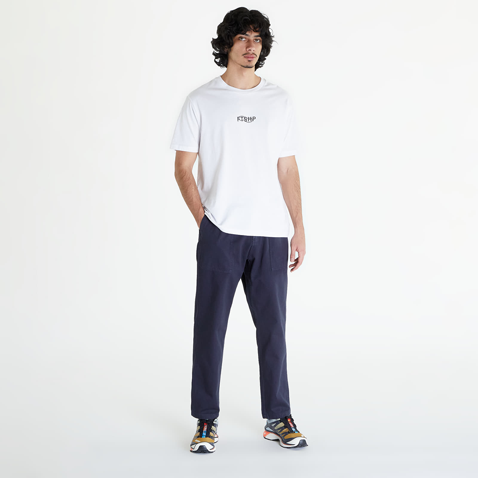 Kalhoty Gramicci Loose Tapered Ridge Pant UNISEX Double Navy
