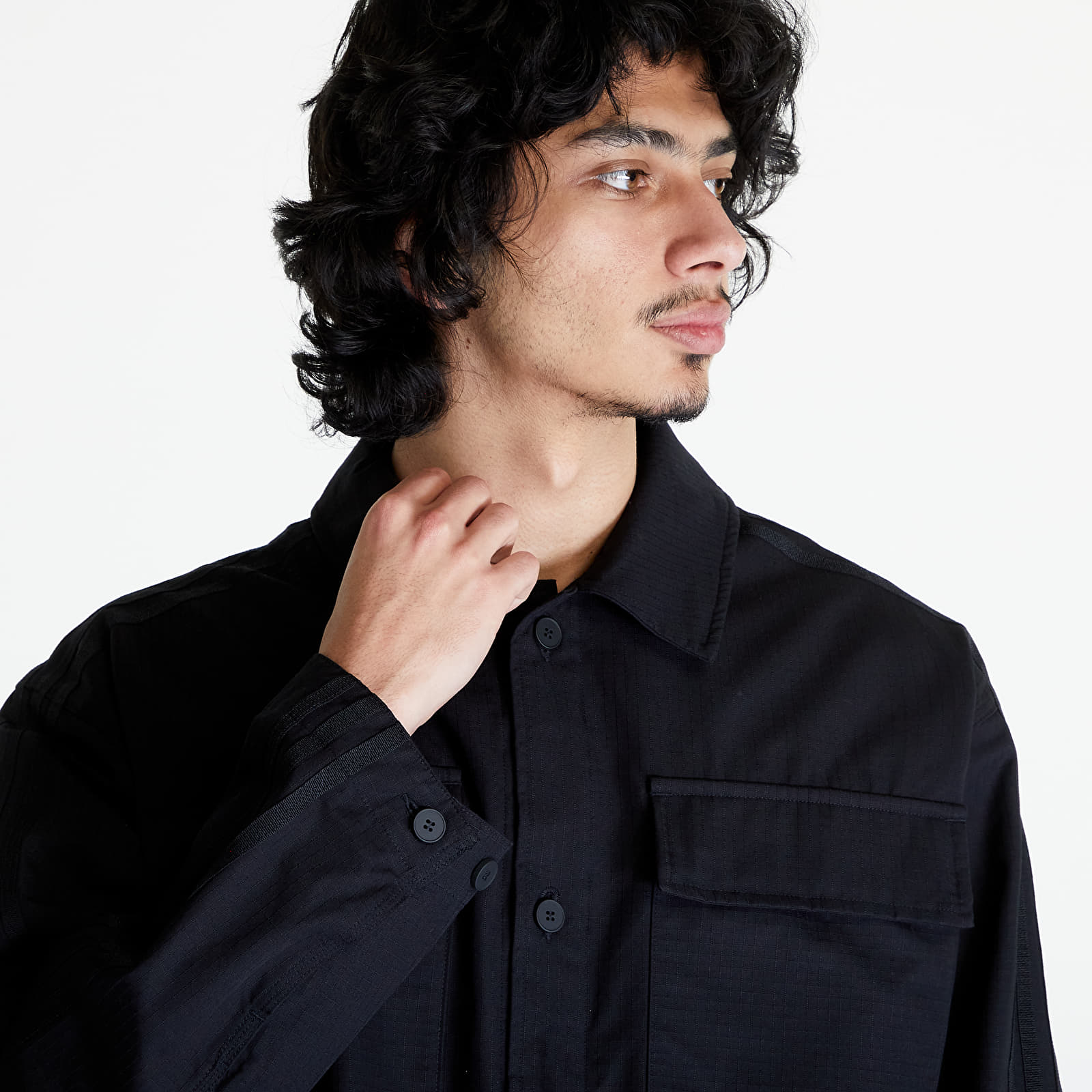 Košile adidas Premium Essentials+ Long Sleeve Shirt Black