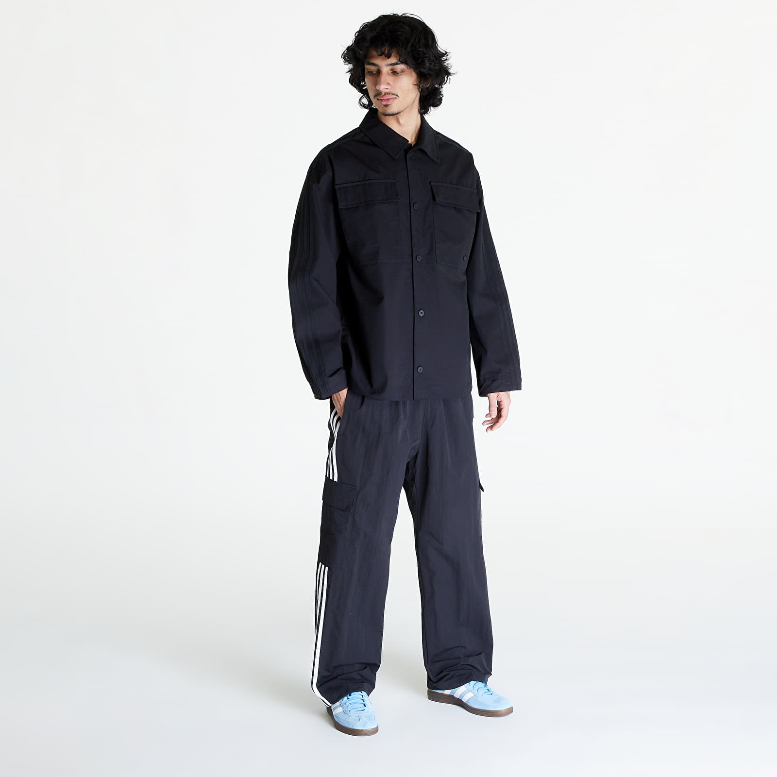 Košile adidas Premium Essentials+ Long Sleeve Shirt Black