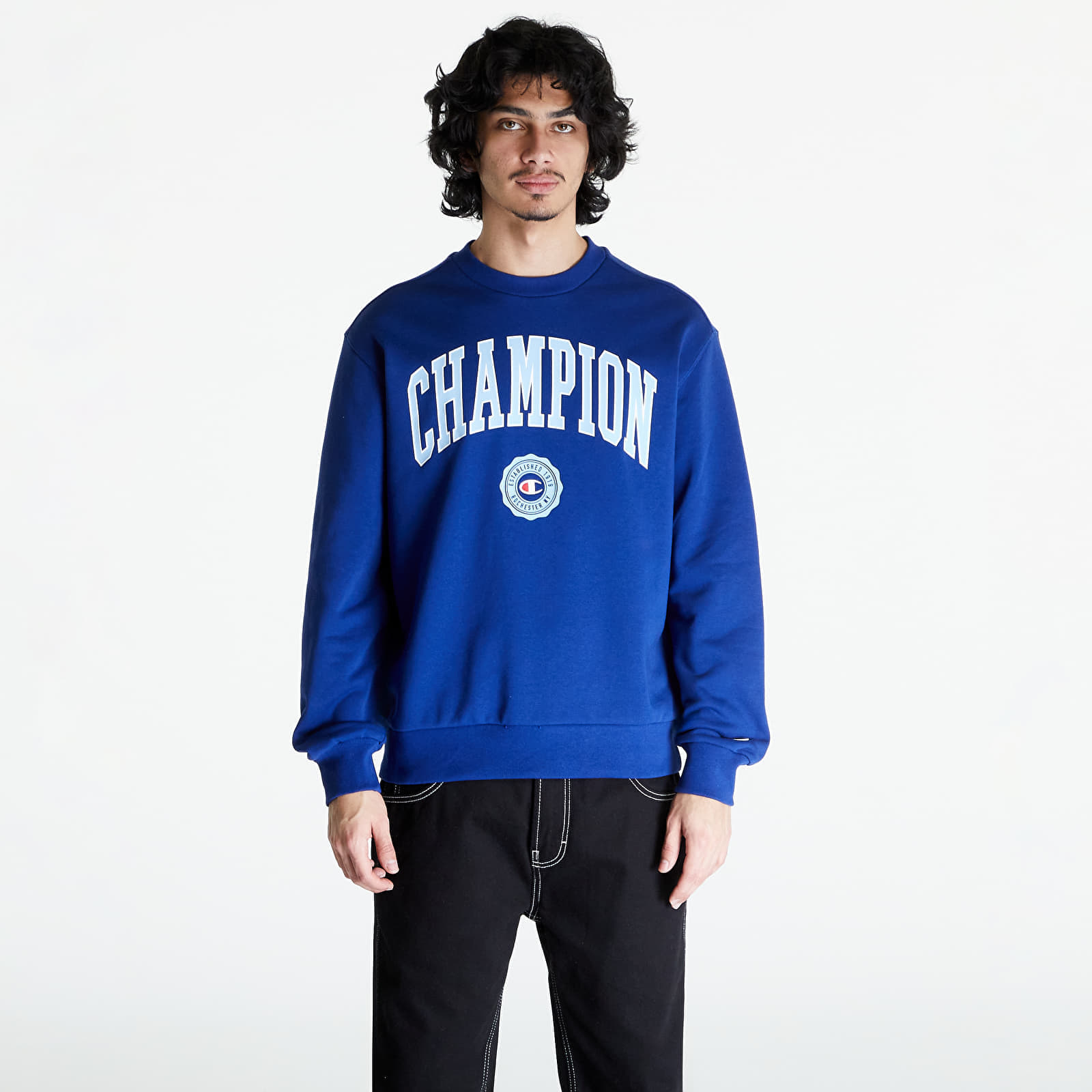 Hanorac Champion Crewneck Sweatshirt Dark Blue