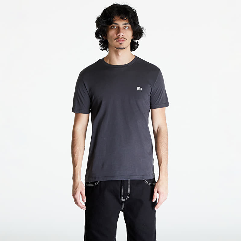 Tričko Lee Ss Patch Logo Tee Washed Black