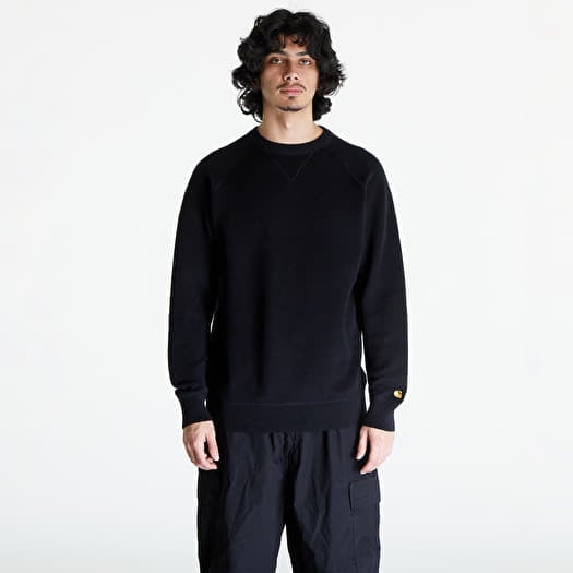 Pulover Carhartt WIP Chase Sweater UNISEX Black/ Gold