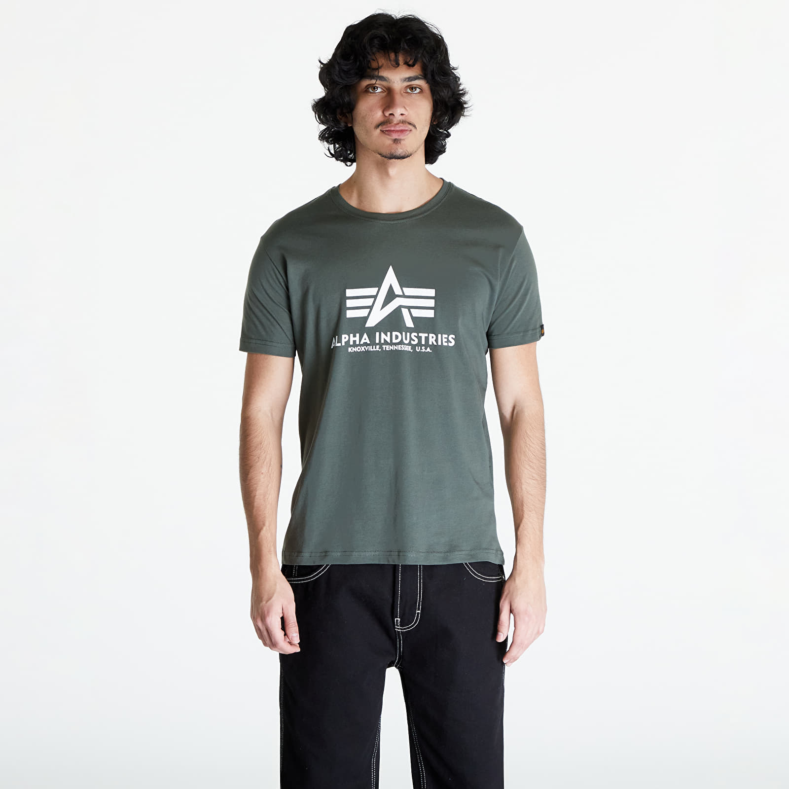 Trička Alpha Industries Basic Tee Dark Olive