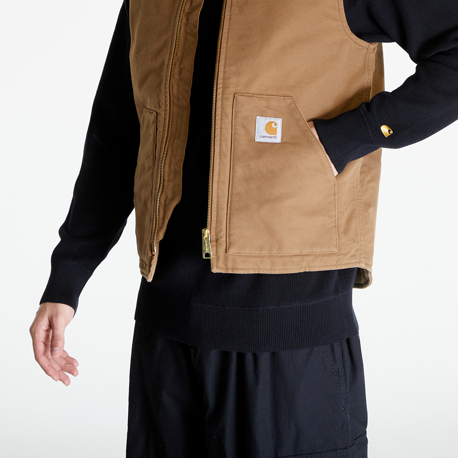 Veste Carhartt WIP Classic Vest UNISEX Hamilton Brown Rinsed