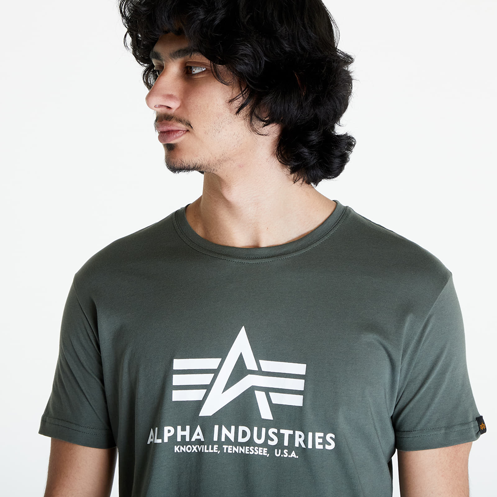 Trička Alpha Industries Basic Tee Dark Olive