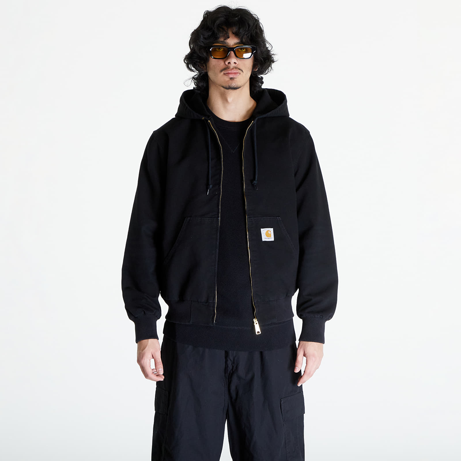 Jackets Carhartt WIP Active Jacket UNISEX Black Aged Canvas