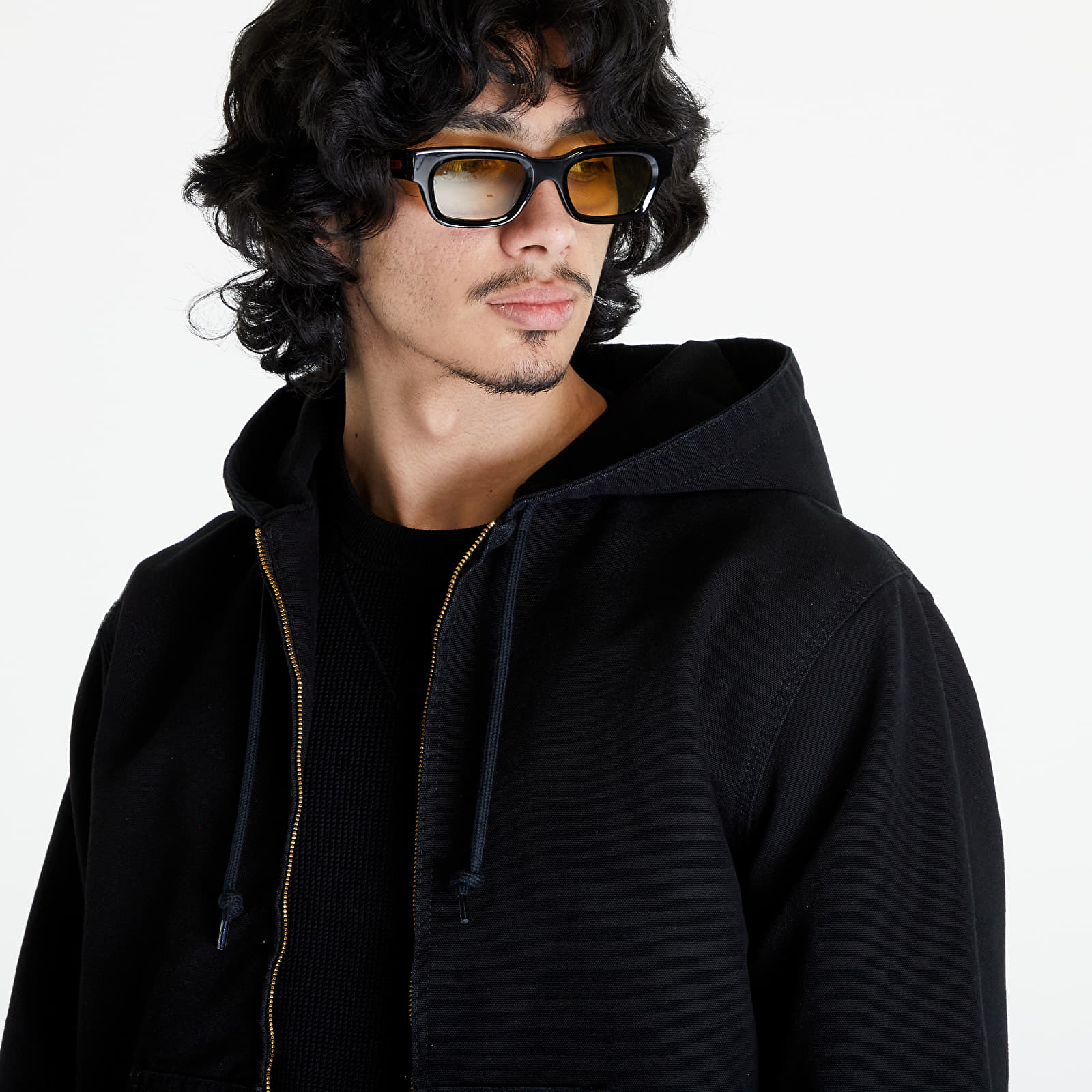 Jackets Carhartt WIP Active Jacket UNISEX Black Aged Canvas