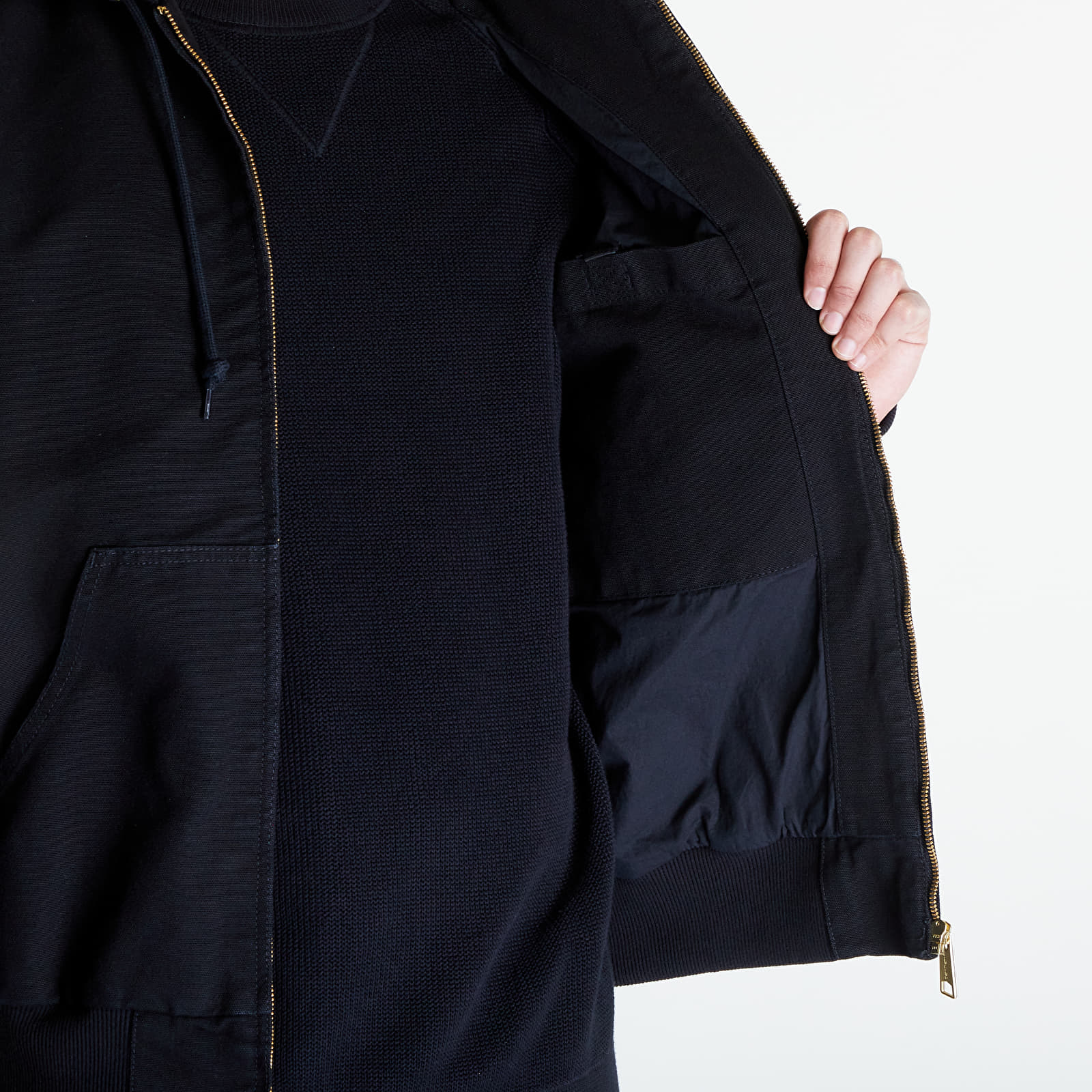 Jackets Carhartt WIP Active Jacket UNISEX Black Aged Canvas