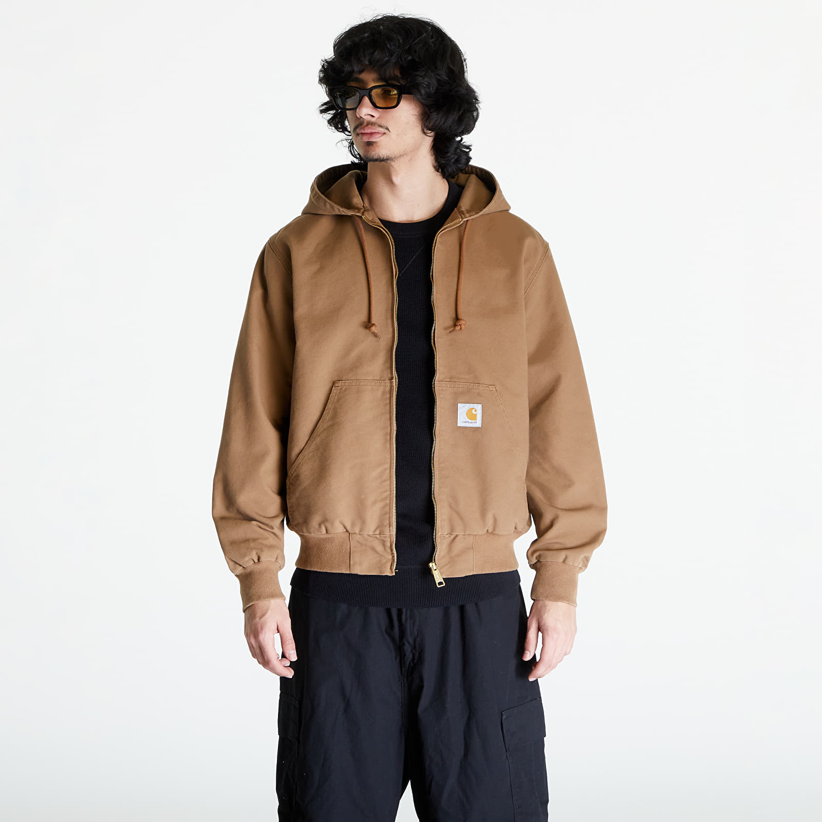 Jackets Carhartt WIP Active Jacket UNISEX Hamilton Brown Rinsed Queens