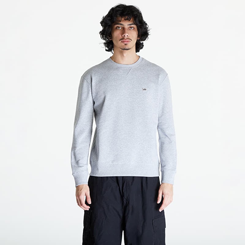 Lee Plain Crew Sweatshirt Grey Mele
