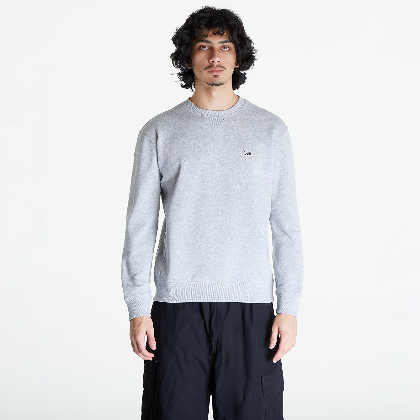 Kapuutsikud ja kampsunid Lee Plain Crew Sweatshirt Grey Mele