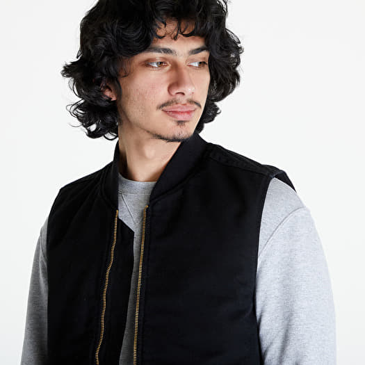 Vests Carhartt WIP Classic Vest UNISEX Black Rinsed | Queens Vests Carhartt WIP Classic Vest UNISEX Black Rinsed | Queens