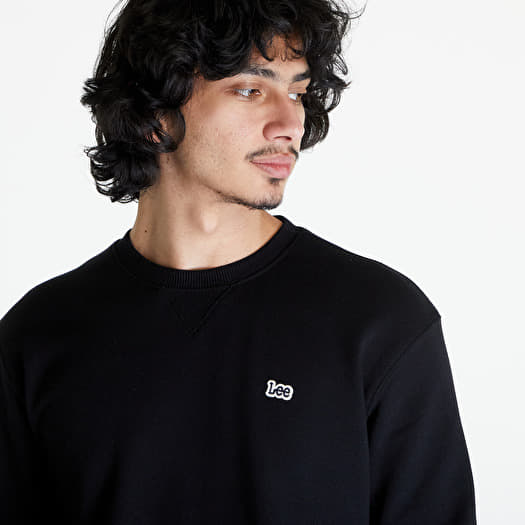 Sudaderas Lee Plain Crew Sweatshirt Black Queens