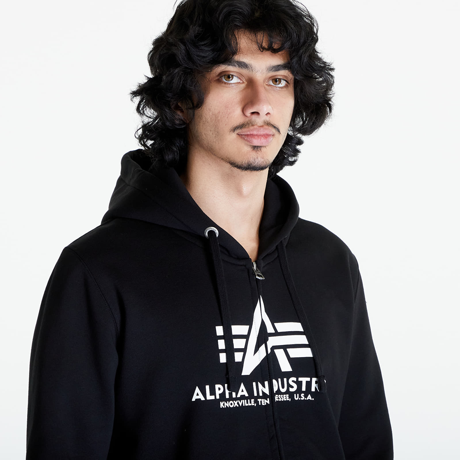 Hanorac Alpha Industries Basic Zip Hoodie Black - 1 | YEO