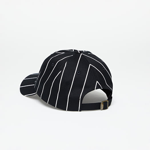 Caps Karl Kani Signature Pinstripe Cap Black White Queens