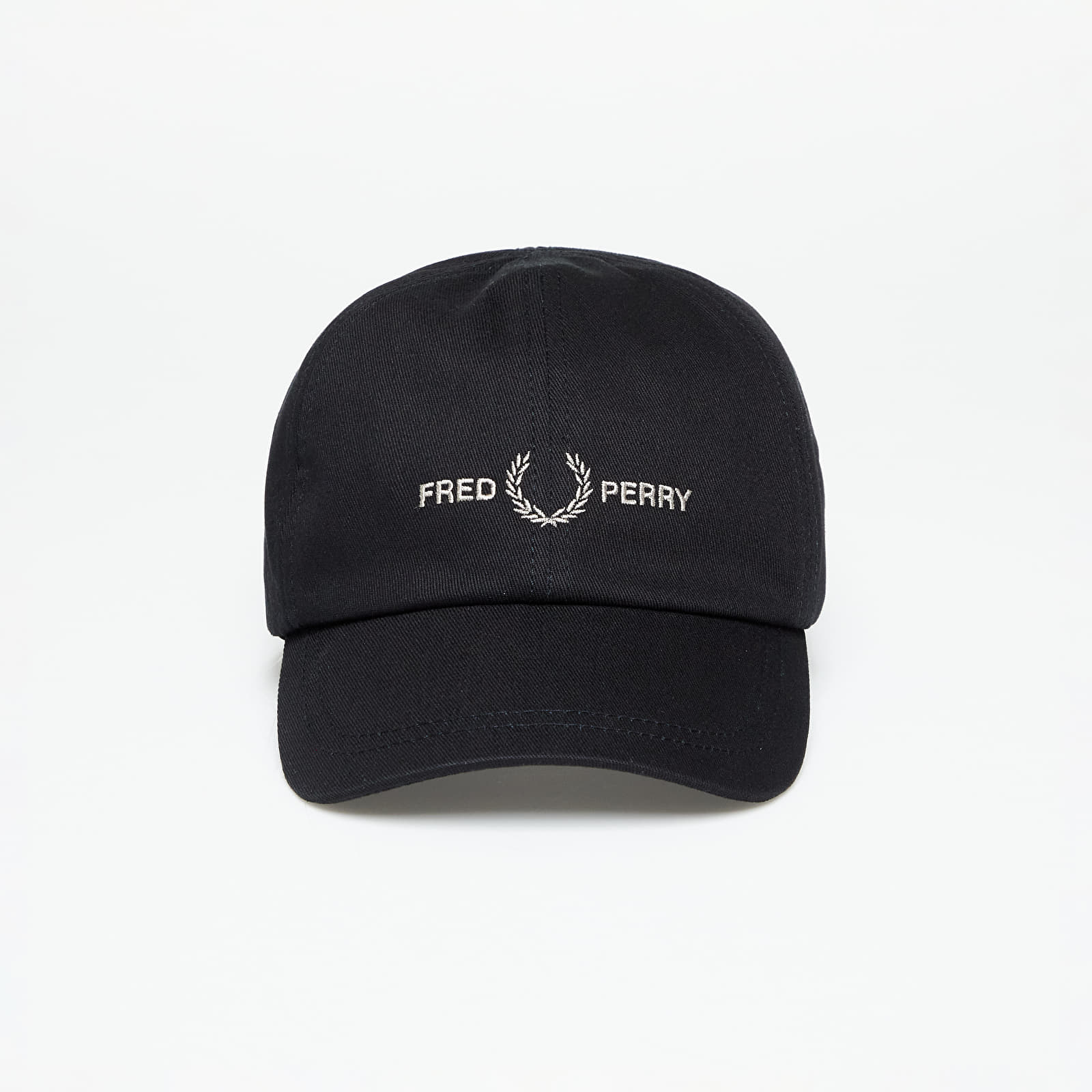 Caps FRED PERRY Graphic Branded Twill Cap Black/ Warm Grey