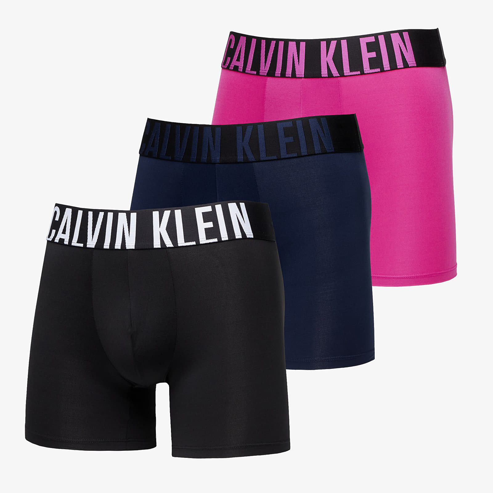 Boxer shorts Calvin Klein Intense Power Boxer Brief 3 Pack Hot Pink Black Blue Shadow Queens