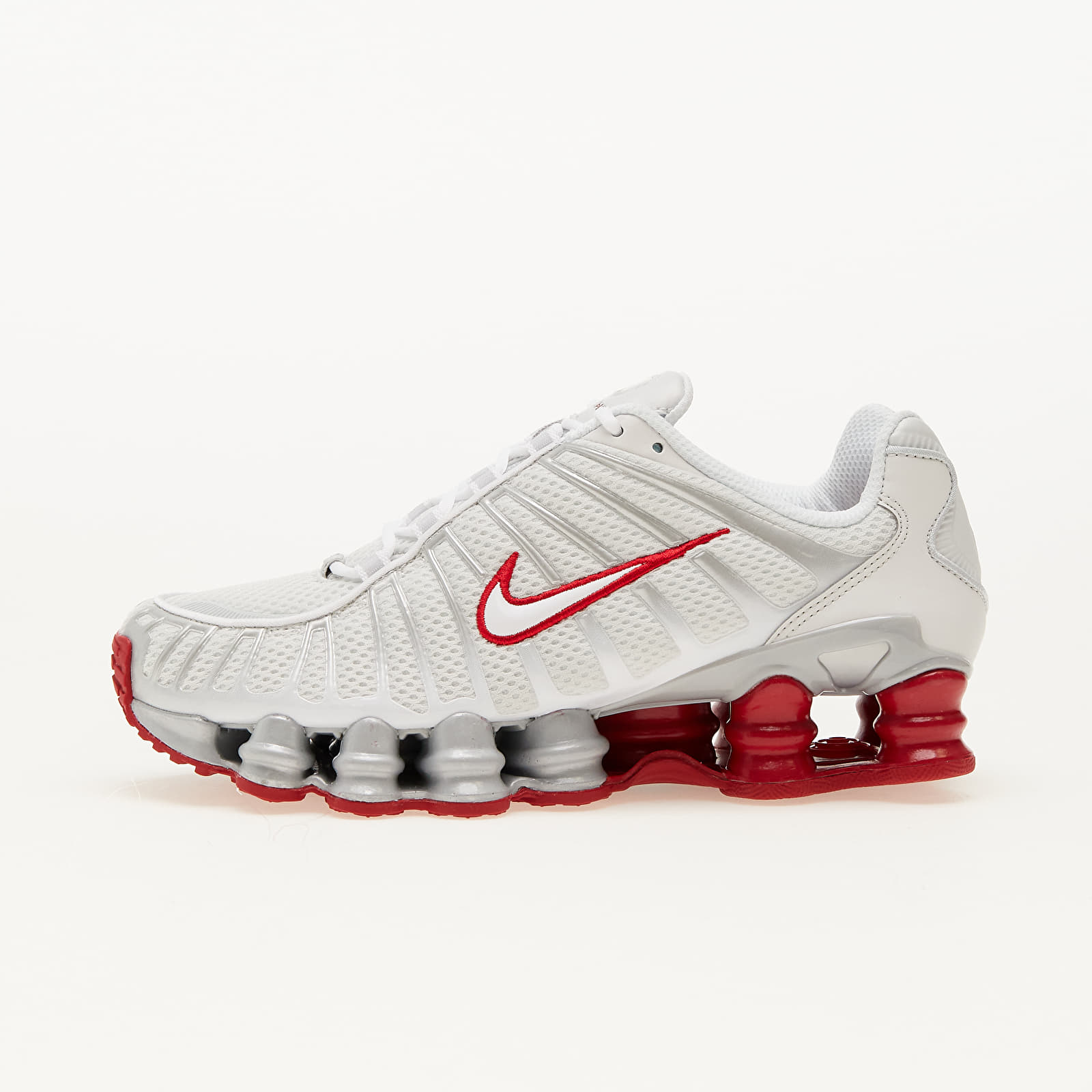 Sneakers og sko til kvinder Nike W Shox Tl Platinum Tint/ White-Gym Red