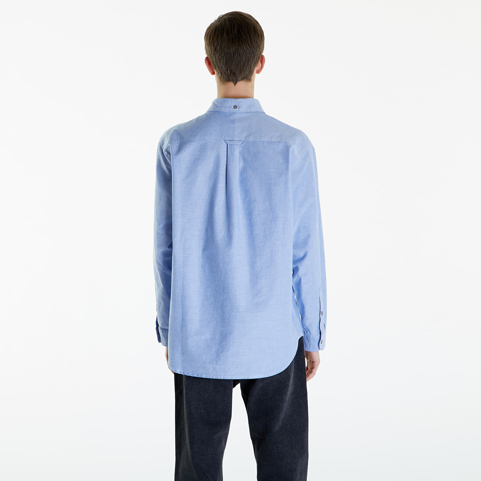 Camisas Nike Life Oxford Buttondown Long Sleeve Shirt White/ Game Royal/ Football Grey