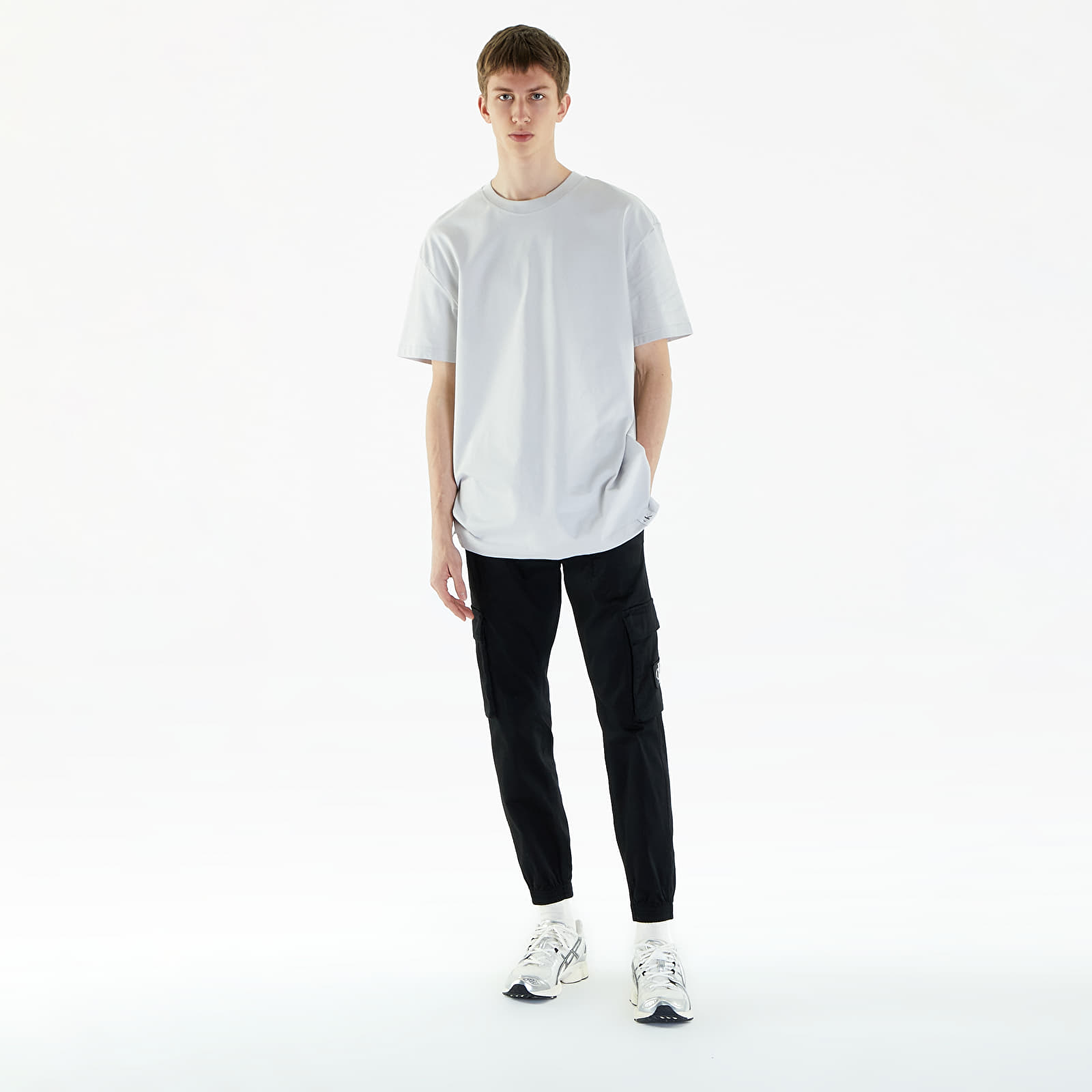 Camisetas Calvin Klein Jeans Long Relaxed Cotton T-Shirt Lunar Rock