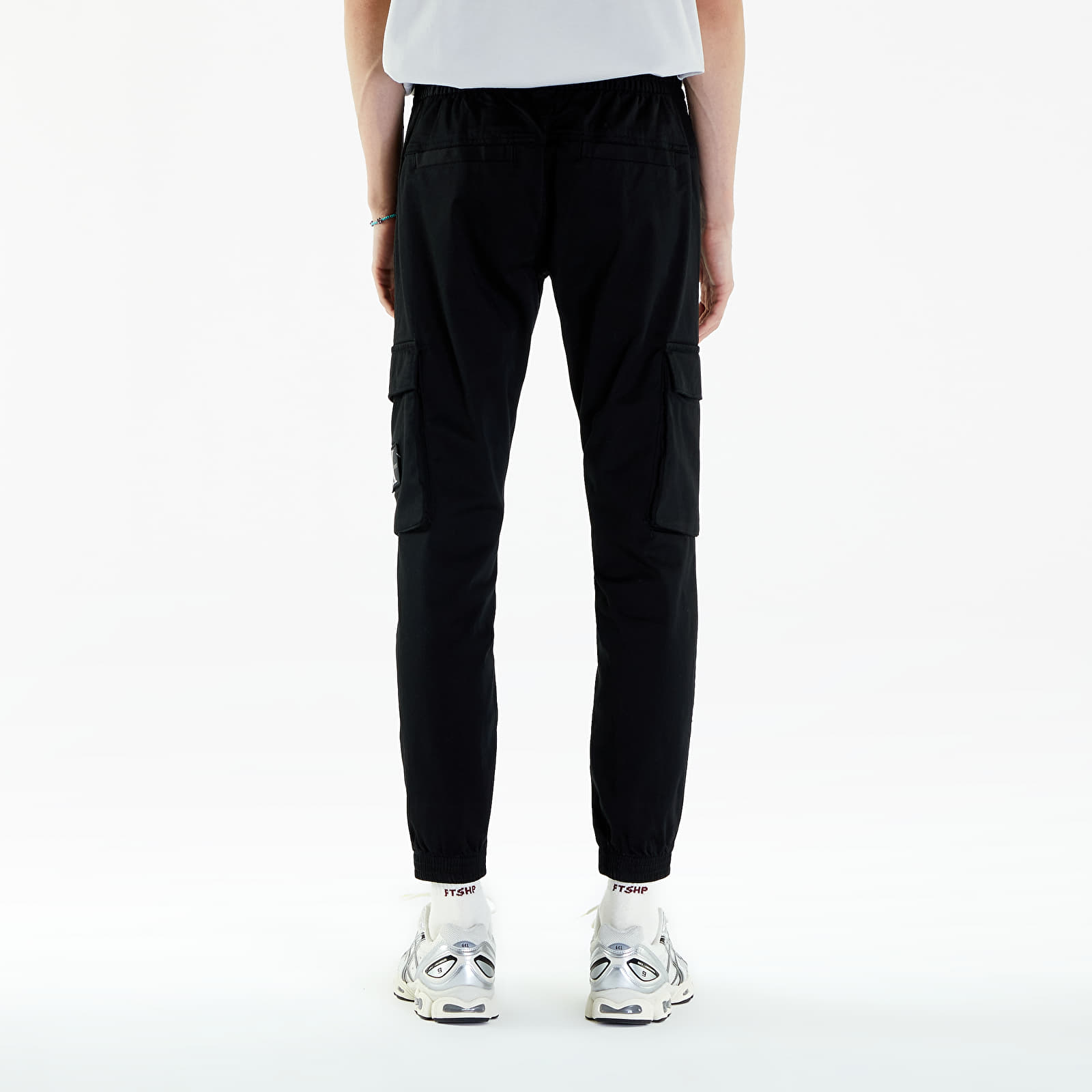 Hosen Calvin Klein Jeans Skinny Washed Cargo CK Black