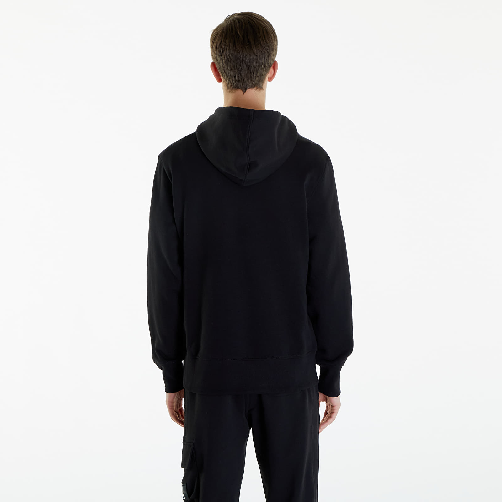 Calvin klein jeans institutional logo black hoodie cheap