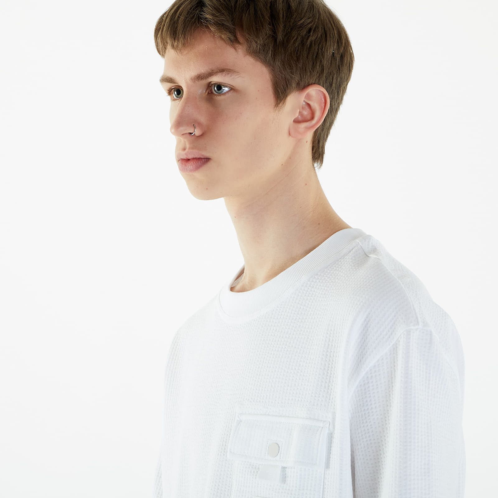Camisetas Calvin Klein Jeans Texture Pocket Short Sleeve T-Shirt Bright White