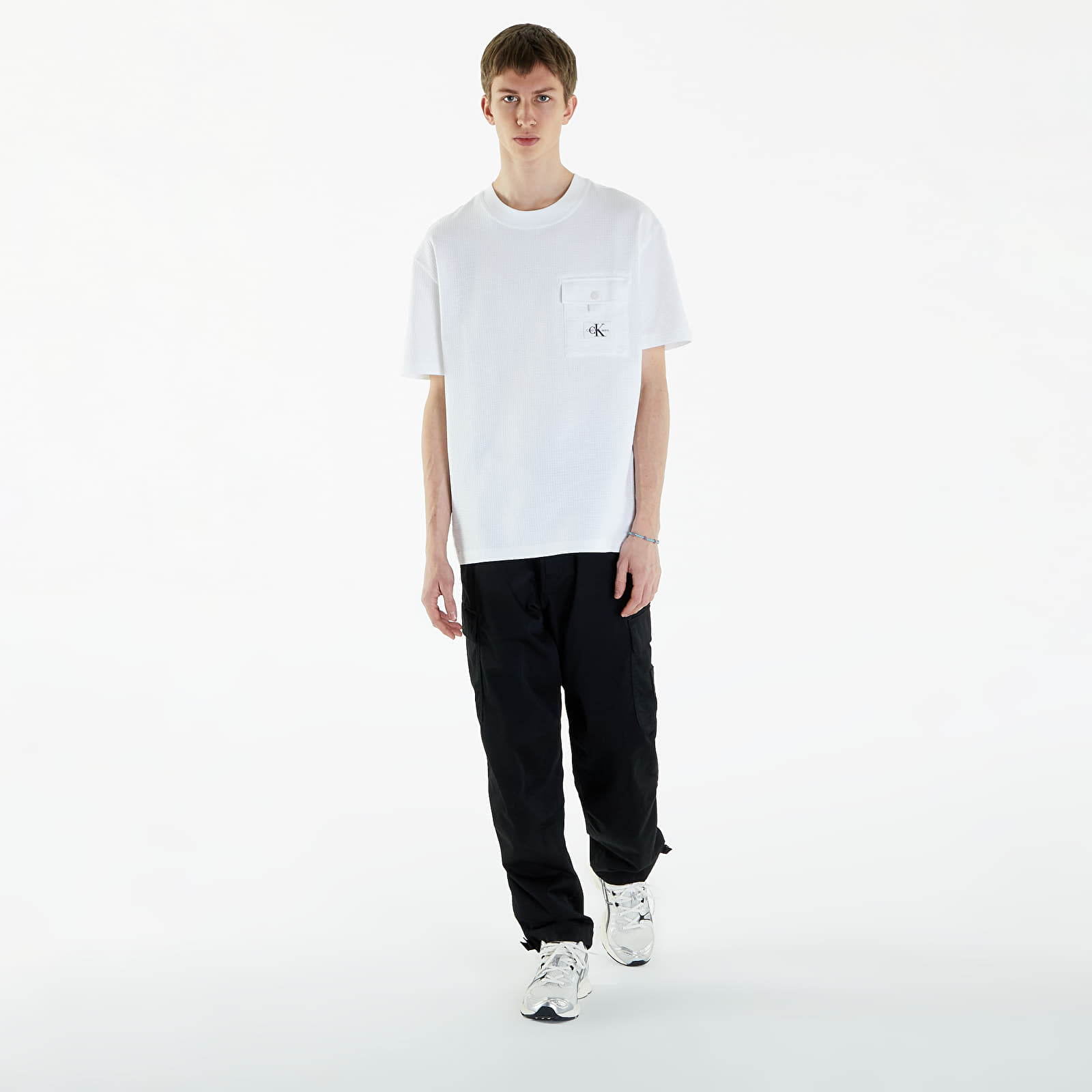Camisetas Calvin Klein Jeans Texture Pocket Short Sleeve T-Shirt Bright White