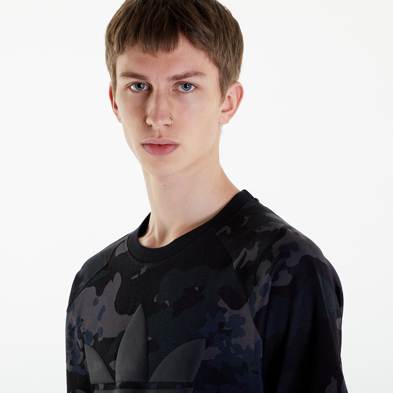 Tričká adidas Camo Trefoil Tee Black