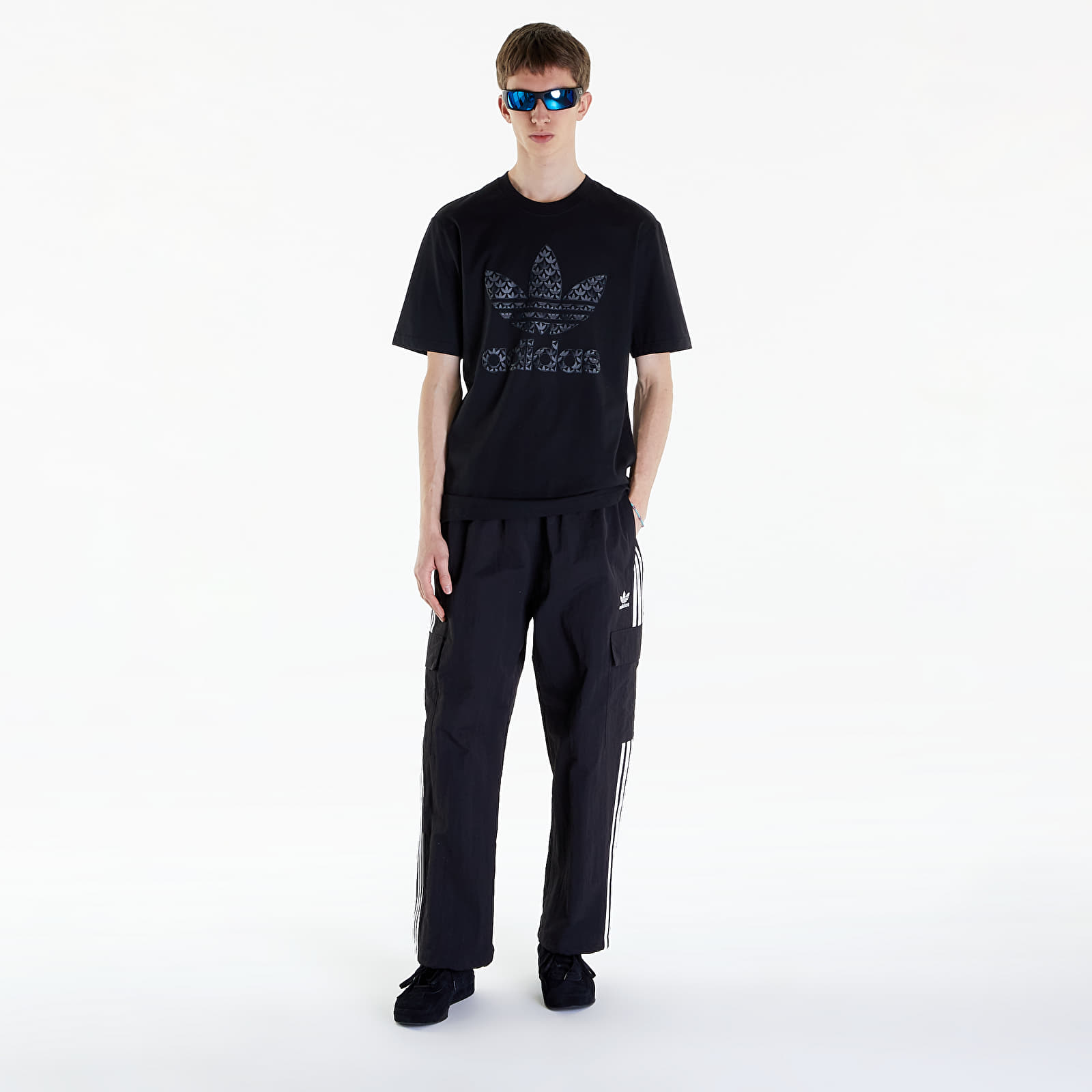 T-shirts adidas Classic Monogram Graphic Tee Black/ Grey Five
