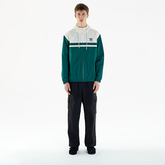 Green adidas windbreaker top