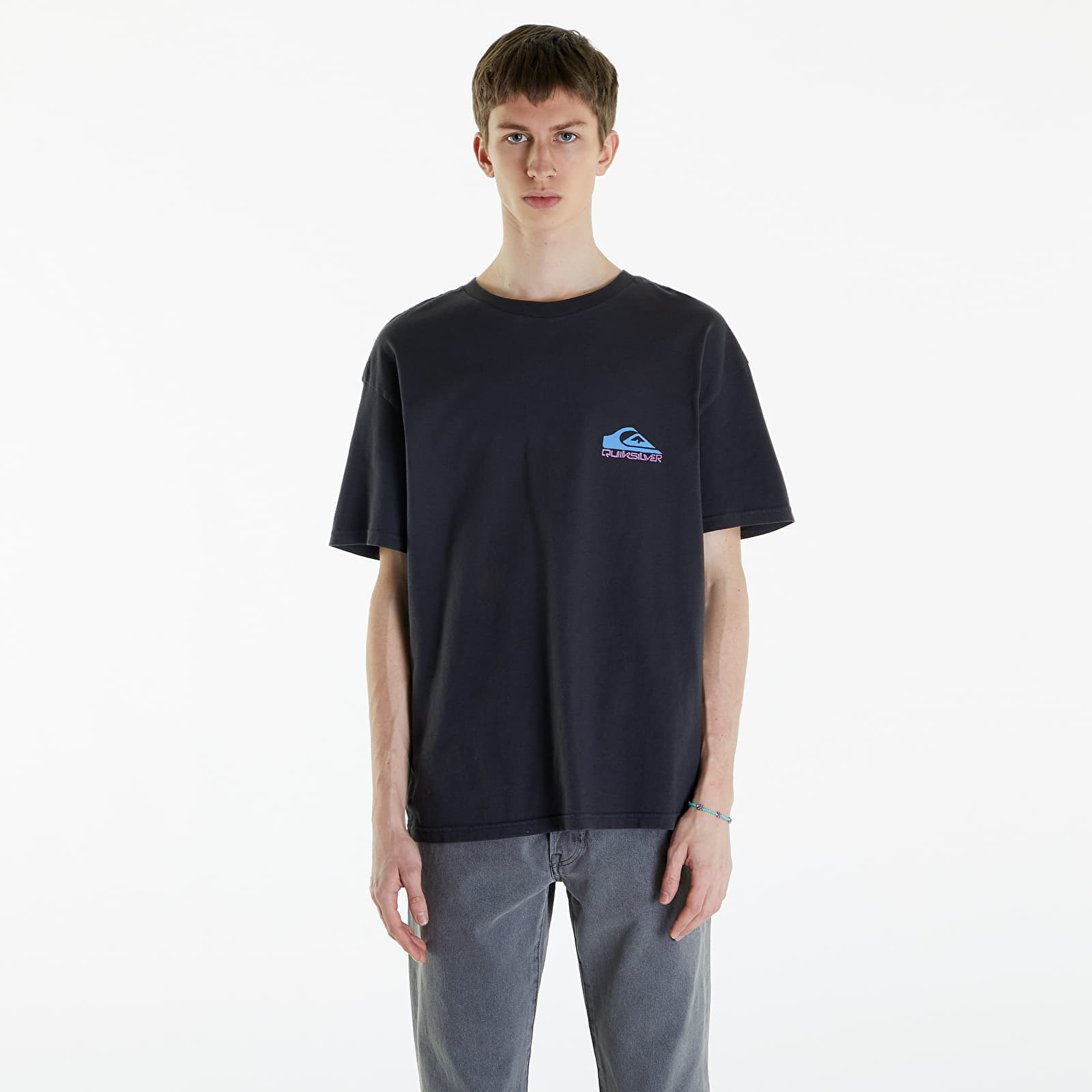 T-shirt Quiksilver Take Us Back Logo SS Tee Tarmac M