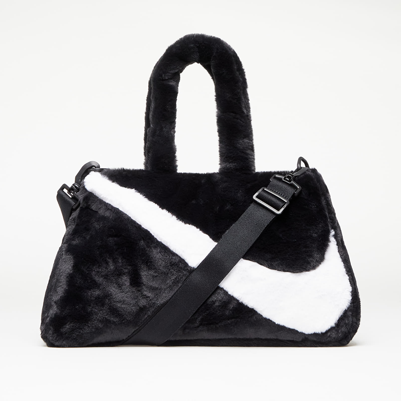 Τσάντες ώμου Nike Sportswear Women's Faux Fur Tote Black/ Black/ White