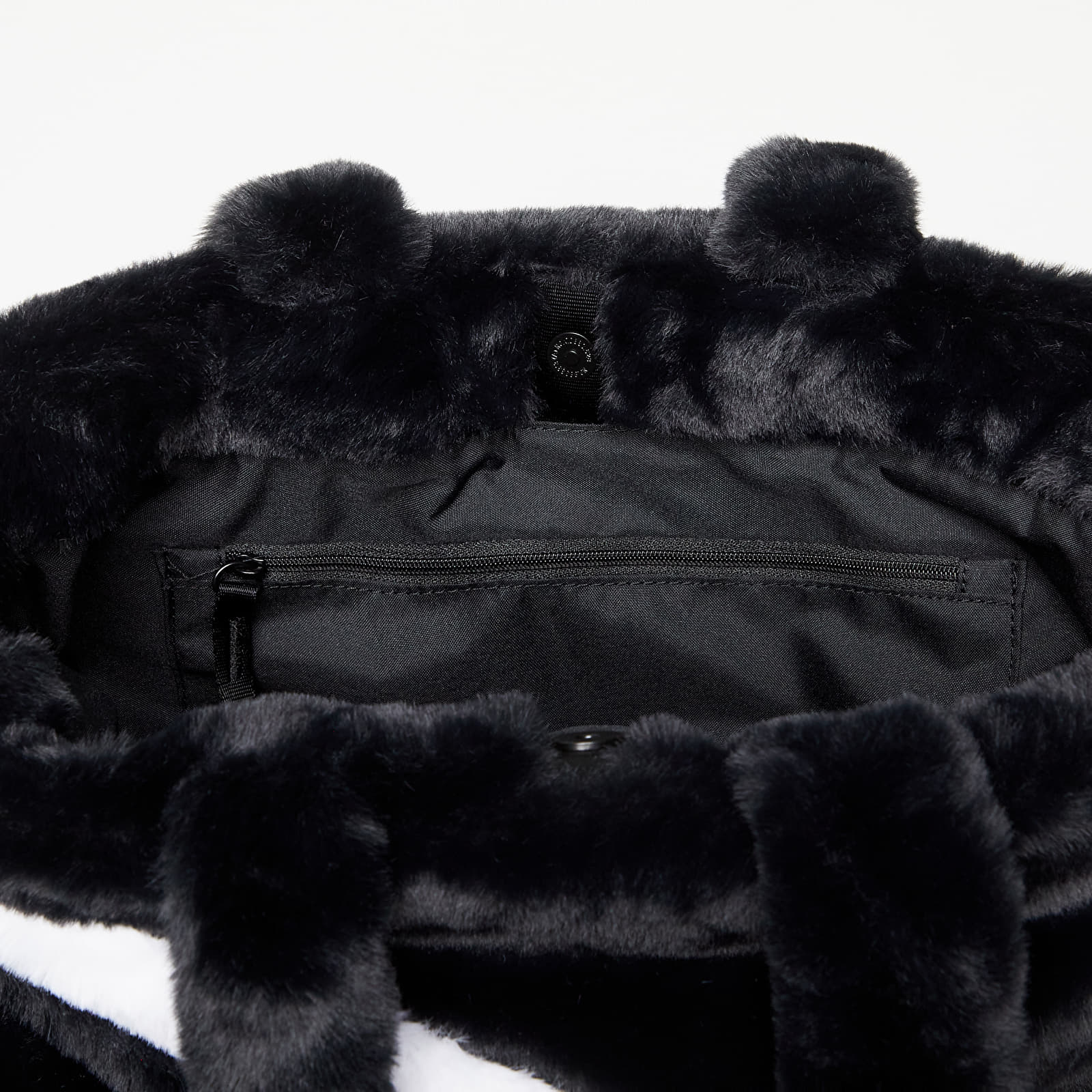 Τσάντες ώμου Nike Sportswear Women's Faux Fur Tote Black/ Black/ White