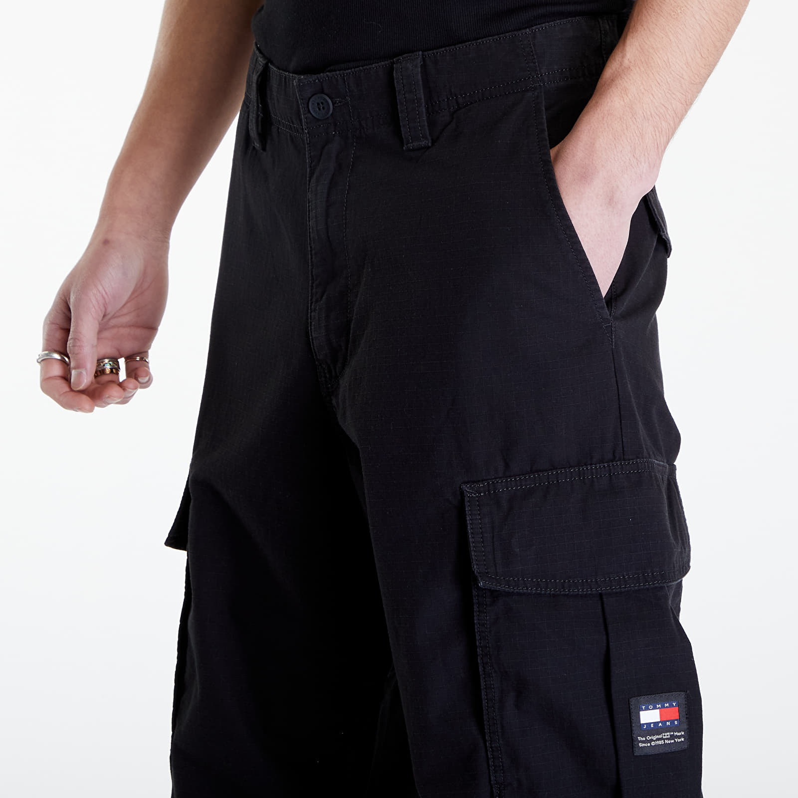 Hosen Tommy Jeans Aiden Cargo Pants Black
