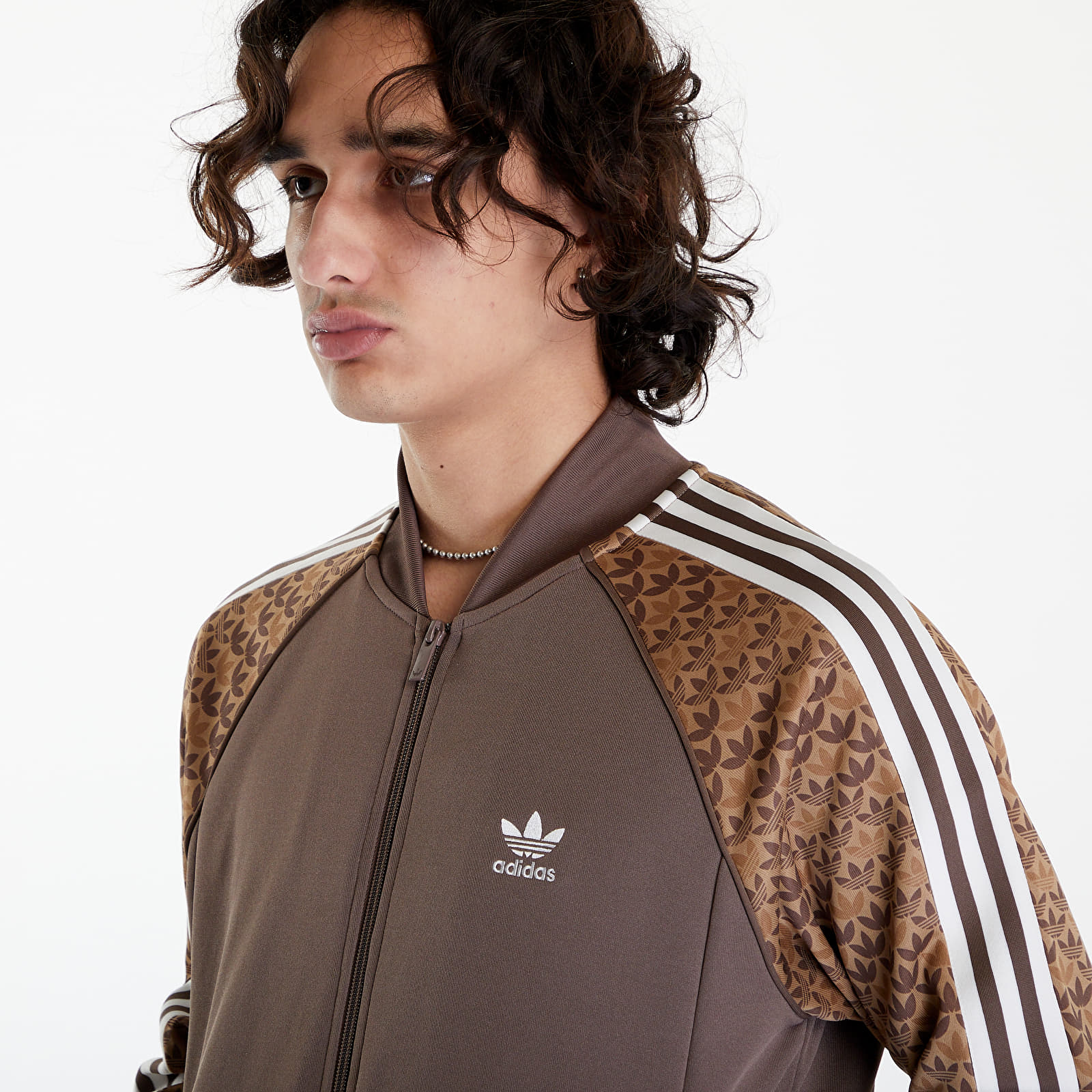 Bluzy adidas SSTR Classic Mono Track Top Earth Strata