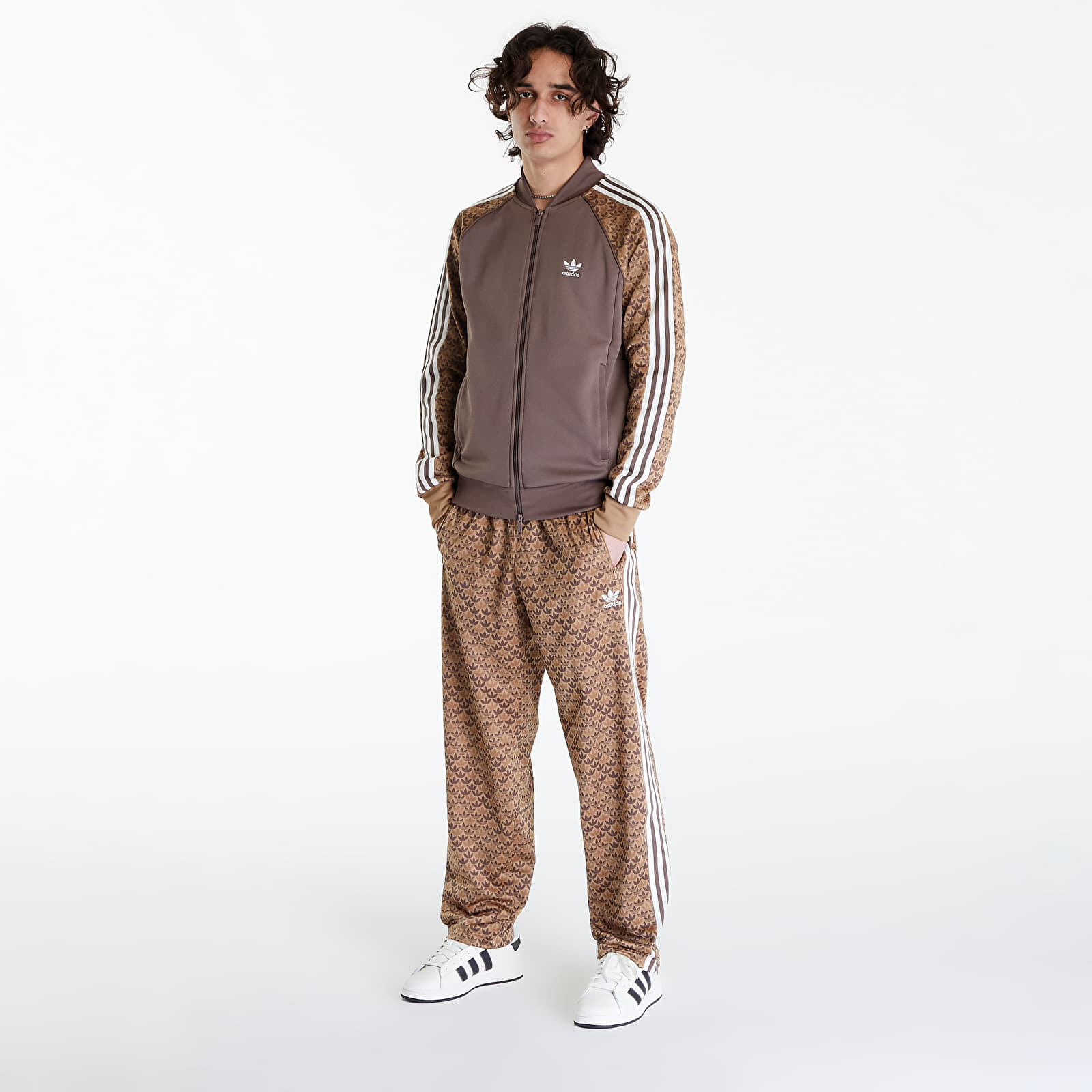 Bluzy adidas SSTR Classic Mono Track Top Earth Strata