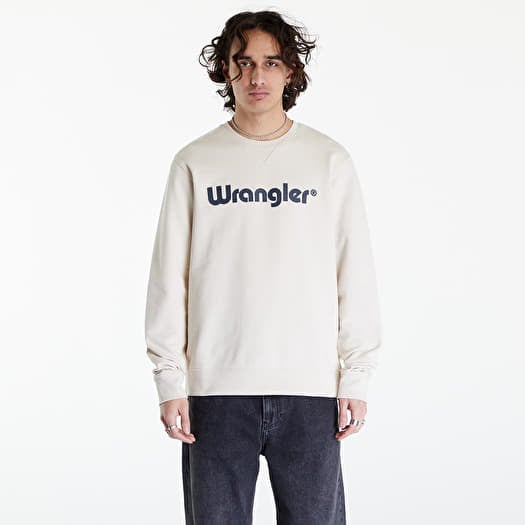 Φούτερ Wrangler Logo Crew Sweat Vintage White